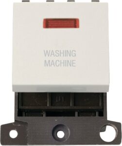 Click Scolmore - Click MiniGrid 20A Dp Ingot Sw+Neon Pw "Washing Machine" (MD023PW-WM)