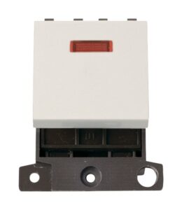 Click Scolmore - Click MiniGrid 20A Dp Switch With Neon Polar White (MD023PW)