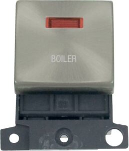 Click Scolmore - Click MiniGrid 20A Dp Ingot Sw+Neon Sc "Boiler" (MD023SC-BL)