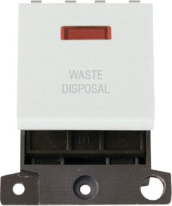Click Scolmore - Click MiniGrid 20A Dp Sw+Neon Wh "Waste Disposal" (MD023WH-WD)