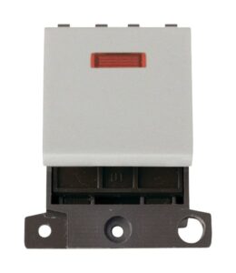 Click Scolmore - Click MiniGrid 20A Dp Switch With Neon White (MD023WH)