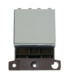 Click Scolmore - Click MiniGrid 20A 2 Way Switch Module Chrome (MD024CH)