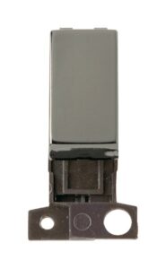 Click Scolmore - Click MiniGrid 10Ax Intermediate Ingot Switch Black Nickel (MD028BN)
