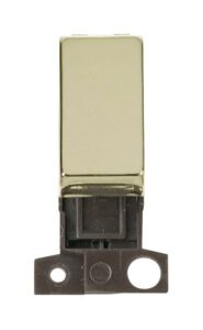 Click Scolmore - Click MiniGrid 10Ax Intermediate Ingot Switch Brass (MD028BR)