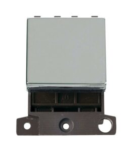 Click Scolmore - Click MiniGrid 32A Dp Ingot Switch Module Chrome (MD032CH)