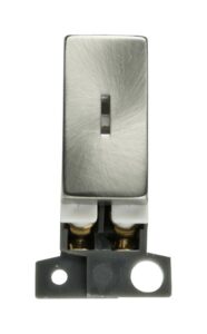 Click Scolmore - Click MiniGrid 13A Resistive Dp Ingot Keyswitch Satin Chrome (MD046SC)
