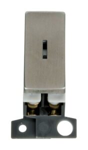 Click Scolmore - Click MiniGrid 13A Resistive Dp Ingot Keyswitch Stainless Steel (MD046SS)