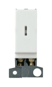 Click Scolmore - Click MiniGrid 13A Resistive Dp Keyswitch White (MD046WH)