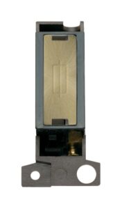 Click Scolmore - Click MiniGrid 13A Fused Ingot Fcu Modul Black Antique Brass (MD047BKAB)