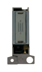 Click Scolmore - Click MiniGrid 13A Fused Ingot Fcu Modul Black Black Nickel (MD047BKBN)