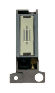 Click Scolmore - Click MiniGrid 13A Fused Ingot Fcu Modul Black Brass (MD047BKBR)