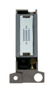 Click Scolmore - Click MiniGrid 13A Fused Ingot Fcu Modul Black Chrome (MD047BKCH)