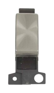 Click Scolmore - Click MiniGrid 10A 3 Position Ingot Switch Brushed Stainless Steel (MD070BS)
