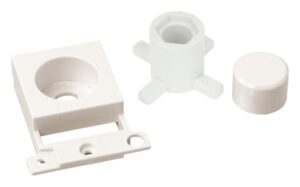 Click Scolmore - Click MiniGrid Dimmer Module Mounting Kit Polar White (MD150PW)