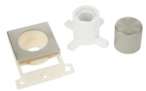 Click Scolmore - Click MiniGrid Dimmer Module Mounting Kit Stainless Steel (MD150SS)