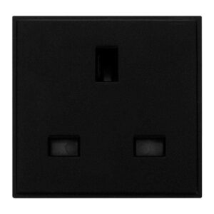 Click Scolmore - Click New Media 13A Uk Socket Outlet Black (MM010BK)