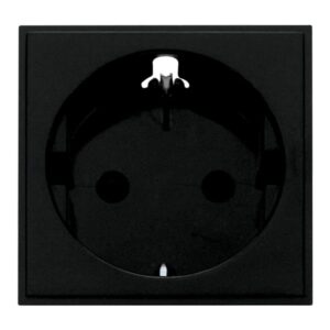 Click Scolmore - Click New Media 16A European Schuko Socket Outlet Black (MM020BK)