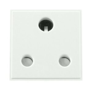 Click Scolmore - Click New Media 15A Round Pin New Media Socket White (MM033WH)