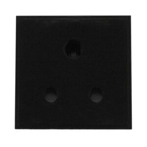 Click Scolmore - Click New Media 5A Round Pin New Media Socket Black (MM038BK)