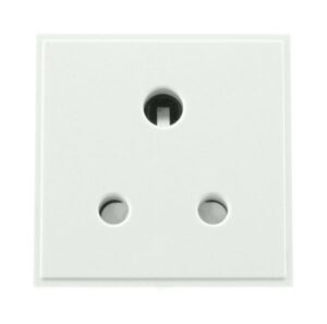 Click Scolmore - Click New Media 5A Round Pin New Media Socket White (MM038WH)