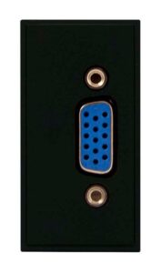 Click Scolmore - Click New Media 25 X 50Mm Vga Module With Fly-Lead Black (MM305BK)