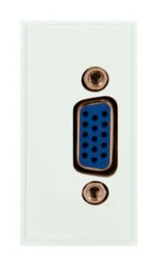 Click Scolmore - Click New Media 25 X 50Mm Vga Module With Fly-Lead Polar White (MM305WH)