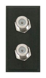 Click Scolmore - Click New Media Twin Female Satellite Module (F To F Connection) Black (MM406BK)