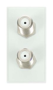 Click Scolmore - Click New Media Twin Female Satellite Module (F To F Connection) White (MM406WH)