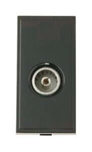 Click Scolmore - Click New Media Single Female Coaxial Black (MM410BK)