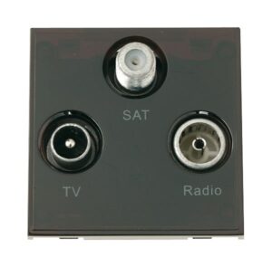 Click Scolmore - Click New Media Triplexed Tv, Radio And Satellite Black (MM430BK)
