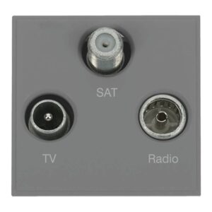 Click Scolmore - Click New Media Triplexed Tv, Radio & Satellite Module (MM430GY)