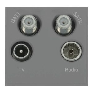 Click Scolmore - Click New Media Triplexed Tv, Radio & Sat 1 Sat 2 Module (MM440GY)