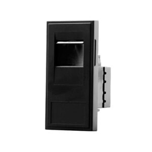 Click Scolmore - Click New Media Rj45 Cat-6A Outlet Module Black (MM485ABK)