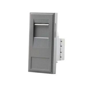 Click Scolmore - Click New Media Rj45 Cat-6A Outlet Module Grey (MM485AGY)