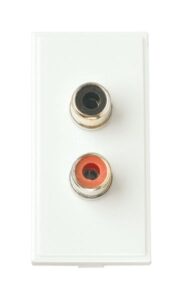 Click Scolmore - Click New Media Rca/Phono X 2 Outlet Polar White (MM490WH)