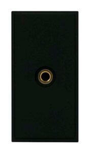Click Scolmore - Click New Media 25 X 50Mm 3.5Mm Audio Jack Module With Fly-Lead Black (MM496BK)