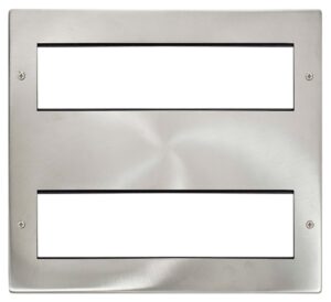 Click Scolmore - Click New Media 16G New Media Plate Brushed Steel (MP616BS)