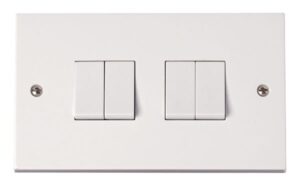 Click Polar 4 Gang 10Ax 2 Way Switch