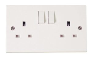 Click Polar 2 Gang 13A Dp Switched Socket Outlet