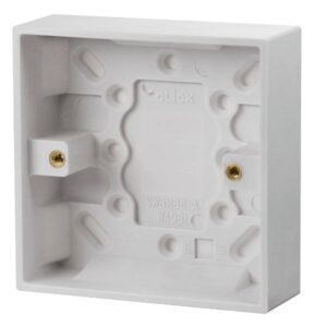 Click Polar 1 Gang 25Mm Deep Pattress Box