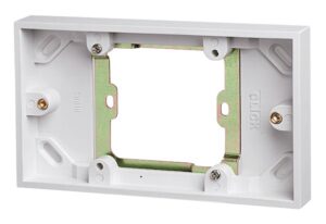 Click Polar 1 Gang To 2 Gang Convertor Pattress Box