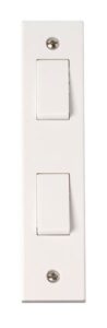 Click Polar 2 Gang 10Ax 2 Way Architrave Switch