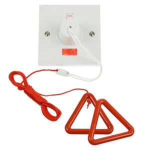 Click Scolmore - Click Polar 45A Dp Pull-Cord Switch With Red Bangle Kit (PRW210RD)