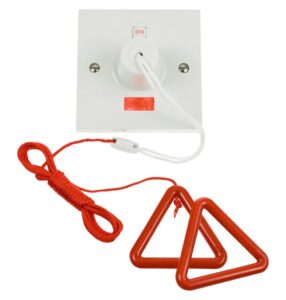 Click Scolmore - Click Polar 50A Dp Pull-Cord Switch With Red Bangle Kit (PRW211RD)