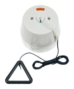 Click Scolmore - Click Polar 50A Dp Pull-Cord Switch With Pattress & Grey Bangle (PRW213AG)