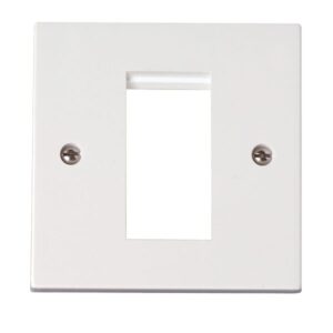 Click Scolmore - Click Polar Single Plate (Single Media Module Aperture) (PRW310)