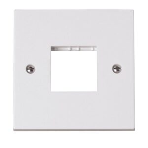 Click Scolmore - Click Polar 1 Gang Switch Plate With 2 Module Aperture (PRW402)