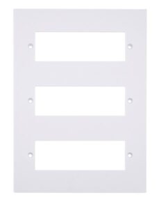 Click Scolmore - Click Polar 3 Tier Minigrid Unfurnished Plate & Yokes 18 Apertures Polar“ (PRW618)
