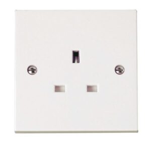 Click Polar 1 Gang 13A Socket Outlet (Twin Earth Terminals)
