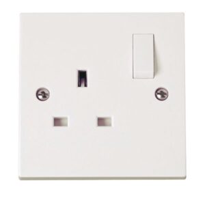 Click Polar 1 Gang 13A Dp Switched Socket Outlet (Twin Earth Terminals)